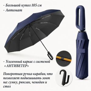 Umbr-455-D/Blue ― Интернет-магазин "Сумкины Дети"