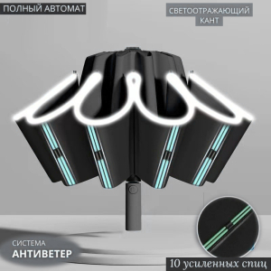 Umbr-8003-New-Black ― Интернет-магазин "Сумкины Дети"